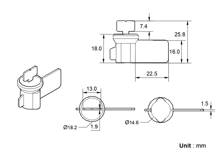 China Professional Manufacturer Security Wire Electric Meter Plastic Seal